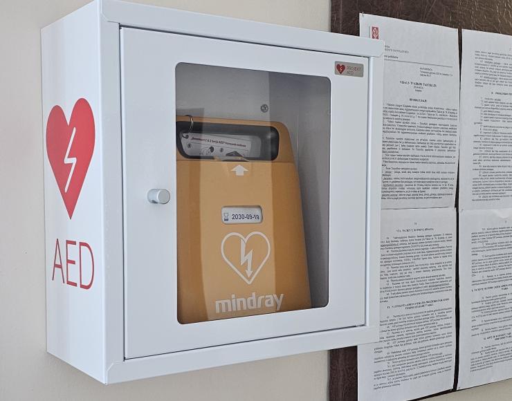Poliklinikoje padaugėjo defibriliatorių