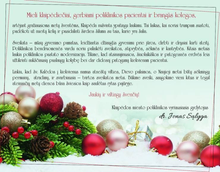 Jaukių ir viltingų švenčių!