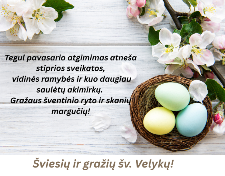 Sveikinimas su šv.Velykomis